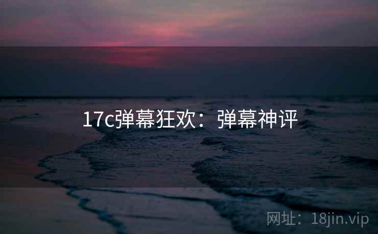 17c弹幕狂欢：弹幕神评
